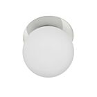Dainolite BUR-131W-PC-WH Burlat 1-Light 60W White and Polished Chrome LED Wall Sconce
