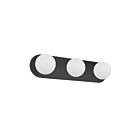 Dainolite BUR-3W-MB-WH Burlat 3-Lights 75W White LED Vanity Light