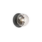 Dainolite BUR-51W-MB-CL Burlat 1-Light 40W Clear Incandescent Wall Sconce