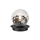 Dainolite BUR-61T-MB-CLR Burlat 1-Light 25W Matte Black LED Table Lamp