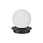 Dainolite BUR-61T-MB-WH Burlat 25W Matte Black LED Table Lamp