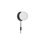 Dainolite BUR-61W-MB-WH Burlat 1-Light 25W White Wall Sconce