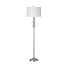 Dainolite C33F-PC 1-Light 150W Polished Chrome LED Crystal Floor Lamp