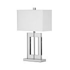 Dainolite C52T-PC 1-Light 150W White LED Crystal Table Lamp