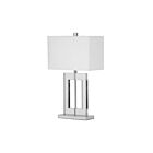 Dainolite C52T-PC 1-Light 150W White LED Crystal Table Lamp