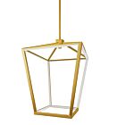 Dainolite CAG-2046C-AGB Cage 12-Lights 60W Aged Brass Rod Pendant