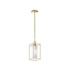Dainolite CBE-61P-AGB Cubo 1-Light 100W Aged Brass Pendant