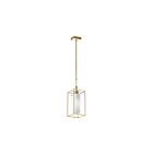 Dainolite CBE-61P-AGB Cubo 1-Light 100W Aged Brass Pendant