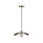 Dainolite CBL-161P-AGB Christobel 1-Light 60W Aged Brass LED Pendant
