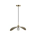 Dainolite CBL-201P-AGB Christobel 1-Light 60W Aged Brass LED Pendant