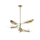 Dainolite CBL-405C-AGB Christobel 5-Lights 120W Aged Brass LED Chandelier