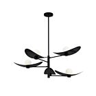 Dainolite CBL-405C-MB Christobel 5-Lights 125W Matte Black LED Chandelier