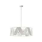 Dainolite CDO1-304C-MW-WH Cardano 4-Lights 400W White Incandescent 1-tier Chandelier