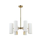 Dainolite CEA-246C-AGB Cleta 6-Lights 360W White LED Chandelier
