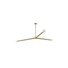 Dainolite CEB-623P-AGB Cerberus 3-Lights 180W Aged Brass Pendant