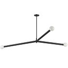 Dainolite CEB-623P-MB Cerberus 3-Lights 180W Matte Black Pendant