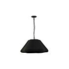 Dainolite CEC-241P-MB Cecilia 1-Light 60W Matte Black LED Pendant