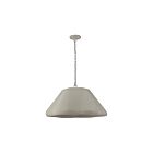 Dainolite CEC-241P-MLN Cecilia 1-Light 60W Matte Linen LED Pendant