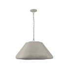 Dainolite CEC-241P-MLN Cecilia 1-Light 60W Matte Linen LED Pendant
