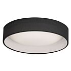 Dainolite CFLD-1522-797 1-Light 22W Black LED Flush Mount
