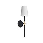 Dainolite CIN-211W-MB-AGB-790 Cinthia 1-Light 60W Matte Black Wall Sconce