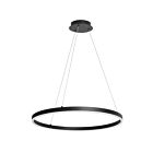 Dainolite CIR-2434C-5CCT-MB Circulo 1-Light 34W Matte Black LED Pendant