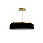 Dainolite CIR-2634C-AGB-797 Circulo 34W Black LED Chandelier