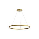Dainolite CIR-3263C-5CCT-AGB Circulo 1-Light 63W Aged Brass LED Pendant