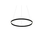 Dainolite CIR-3263C-MB Circulo 1-Light 63W Matte Black LED 1-tier Chandelier