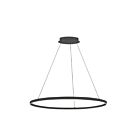 Dainolite CIR-3263C-MB Circulo 1-Light 63W Matte Black LED 1-tier Chandelier