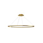 Dainolite CIR-4463C-AGB Circulo 1-Light 63W Aged Brass LED Horizontal 1-tier Chandelier