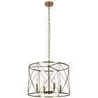 Dainolite CLH-204C-AGB Calah 4-Lights 240W Aged Brass Chandelier