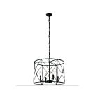 Dainolite CLH-204C-MB Calah 4-Lights 240W Matte Black Chandelier