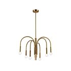 Dainolite CLY-246C-AGB Callway 6-Lights 360W Aged Brass LED Chandelier