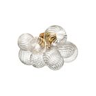 Dainolite CLZ-143FH-AGB Charlize 120W Clear LED Flush Mount