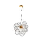 Dainolite CLZ-206P-AGB Charlize 6-Lights 240W Aged Brass Pendant