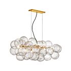 Dainolite CLZ-418HP-AGB Charlize 10-Lights 400W Aged Brass Pendant
