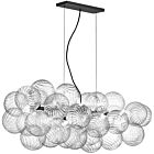 Dainolite CLZ-418HP-MB Charlize 10-Lights 400W Matte Black Pendant