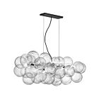 Dainolite CLZ-418HP-MB Charlize 10-Lights 400W Matte Black Pendant