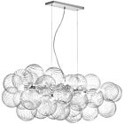 Dainolite CLZ-418HP-PC Charlize 10-Lights 400W Polished Chrome Pendant