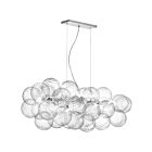 Dainolite CLZ-418HP-PC Charlize 10-Lights 400W Polished Chrome Pendant