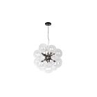 Dainolite CMT-206P-CLR-MB Comet 6-Lights 240W Clear Halogen Pendant