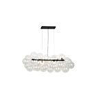 Dainolite CMT-418HP-CLR-MB Comet 10-Lights 400W Clear Halogen Horizontal Pendant