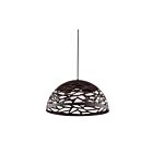 Dainolite COR-161P-BK Coral 1-Light 100W Matte Black LED Cord Pendant