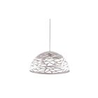 Dainolite COR-161P-WH Coral 1-Light 100W Matte White LED Cord Pendant