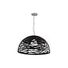 Dainolite COR-201P-BK Coral 1-Light 150W Matte Black LED Cord Pendant
