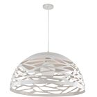 Dainolite COR-201P-WH Coral 1-Light 150W Matte White LED Cord Pendant