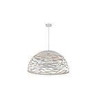 Dainolite COR-201P-WH Coral 1-Light 150W Matte White LED Cord Pendant