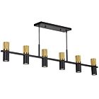 Dainolite CRL-4812HC-MB-AGB Cerelia 12-Lights 600W Matte Black LED Chandelier