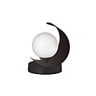 Dainolite CRT-61T-MB 1-Light 25W Matte Black Halogen Table Lamp